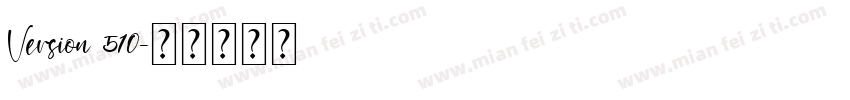 Version 510字体转换